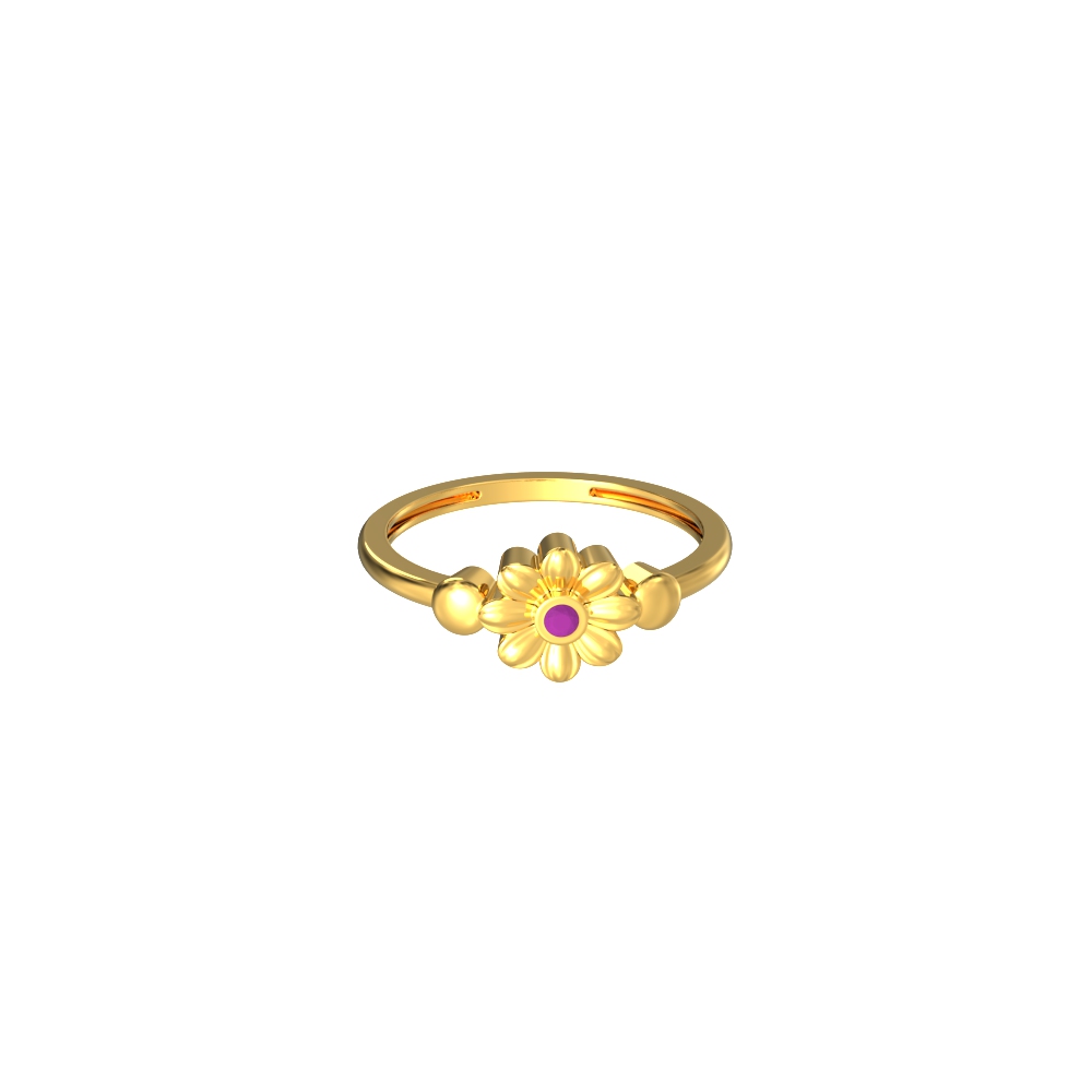 Floral-Design-Kids-Gold-Ring