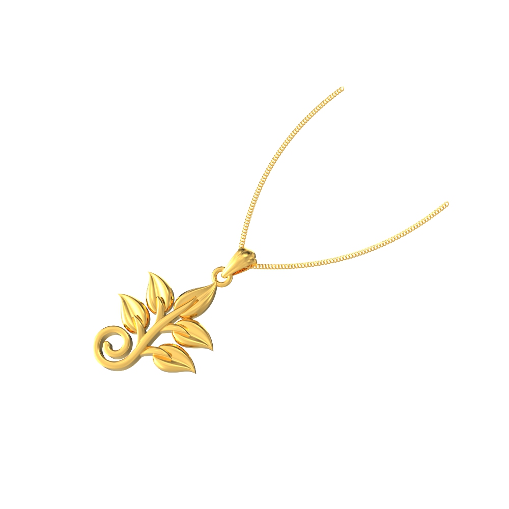 Charming-Leaves-Gold-Pendant