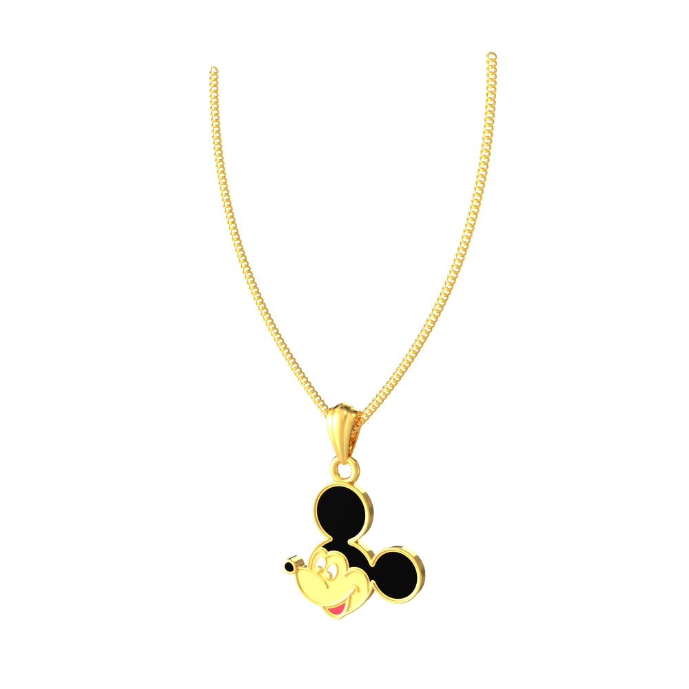 New-Mickey-Mouse-Kids-Gold-Pendant