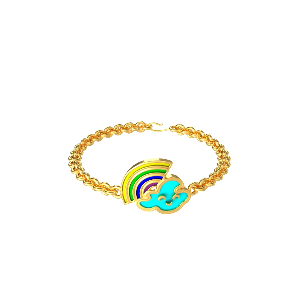 Rainbow-Design-Kids-Bracelet