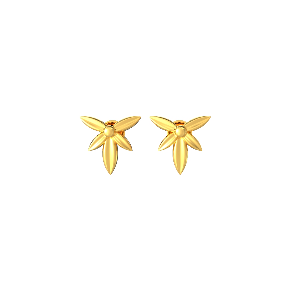 Simple-Floral-Gold-Earring-Collections