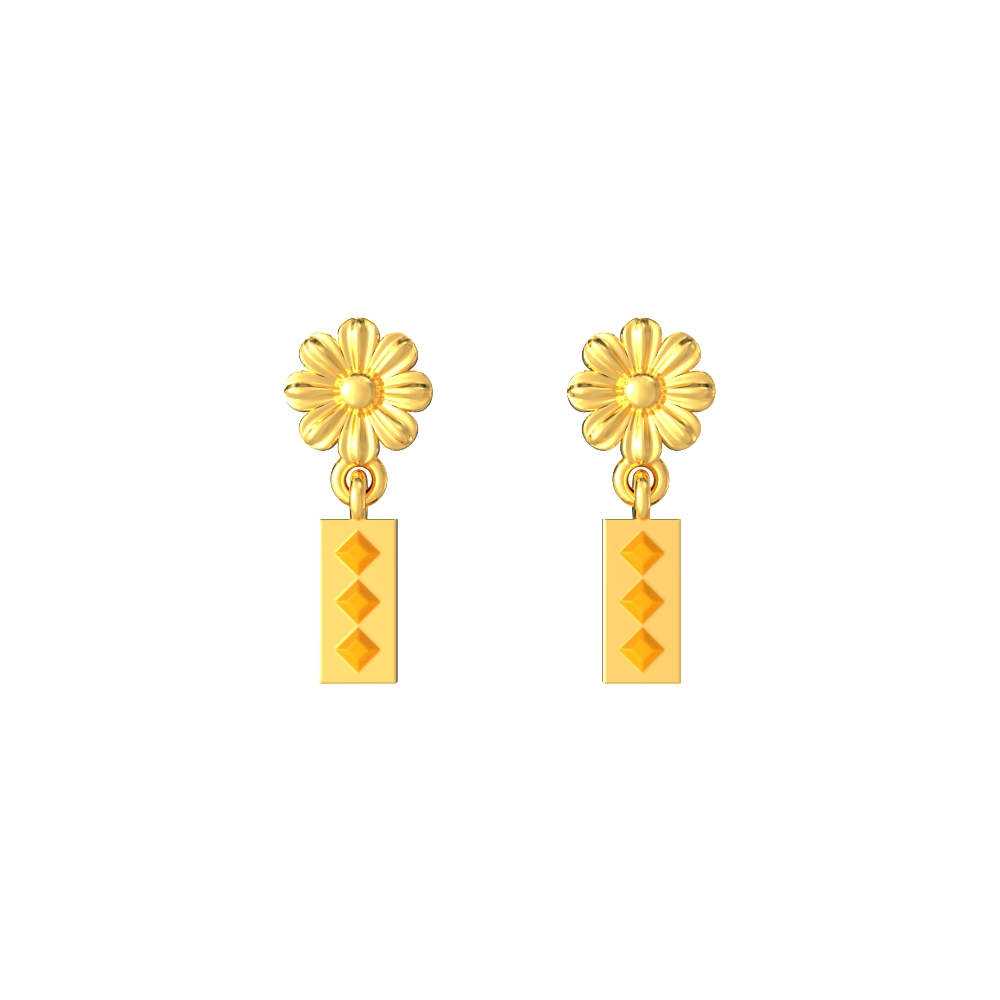 Trending-Design-Drop-Gold-Earrings
