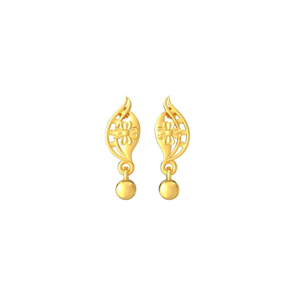 Trending-Flower-Model-Gold-Earrings