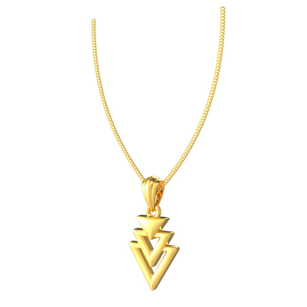 Triangular-Gold-Pendant