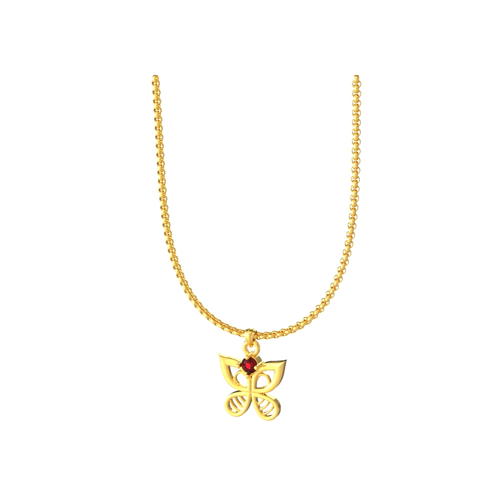 Butterfly-gold-pendant