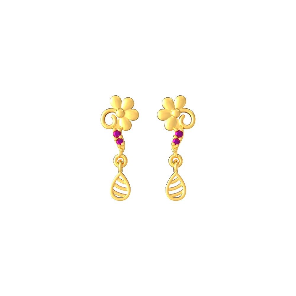 Charming-Floral-Gold-Earrings