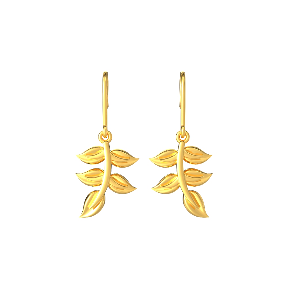 Charming-Leaves-Gold-Earrings