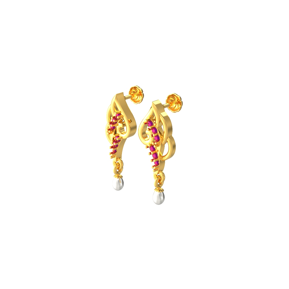 Curvy-gold-earring