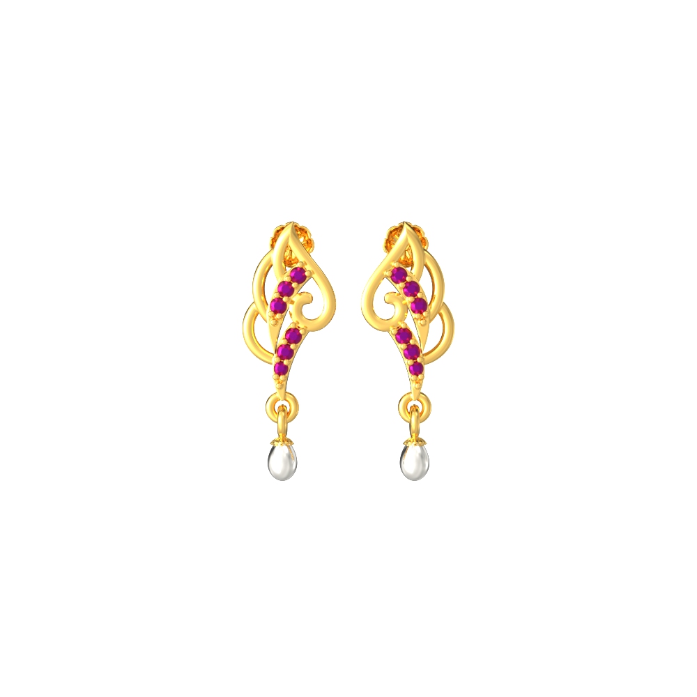 Elegant-Curvy-Gold-Earrings