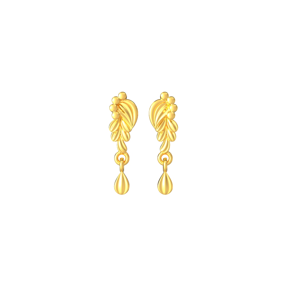 Elegant-Curvy-Pattern-Gold-Earrings