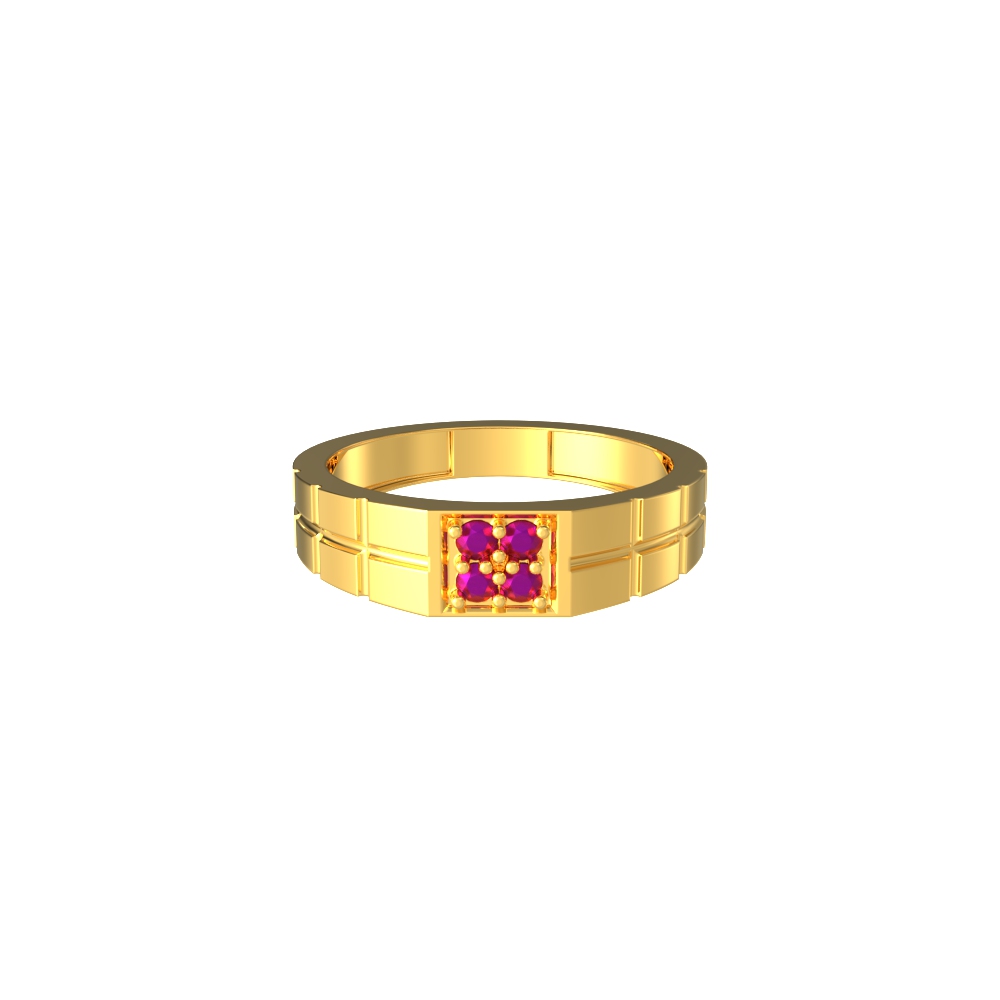 Engaging-Square-Design-Gold-Ring