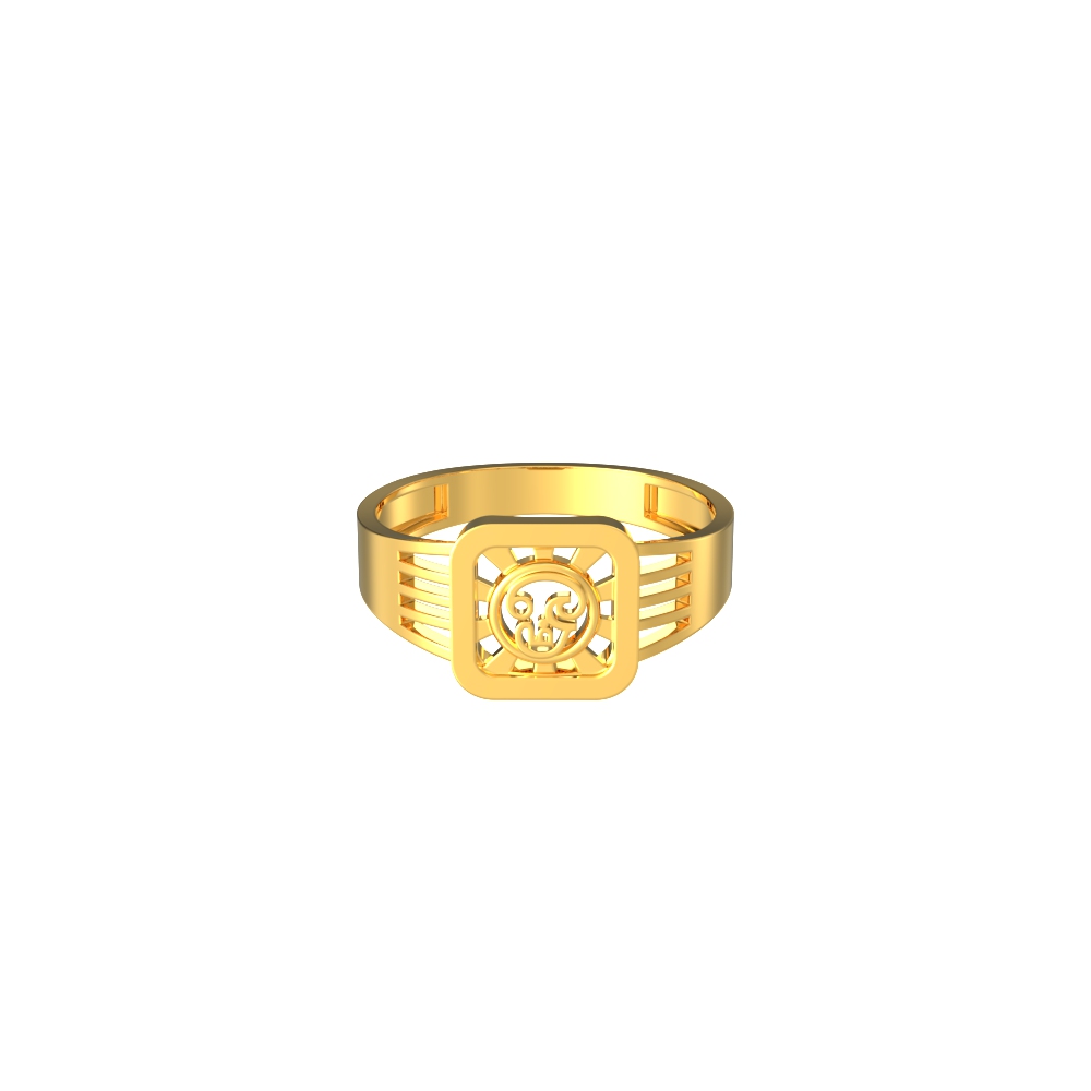 Plain-OM-Gold-Ring