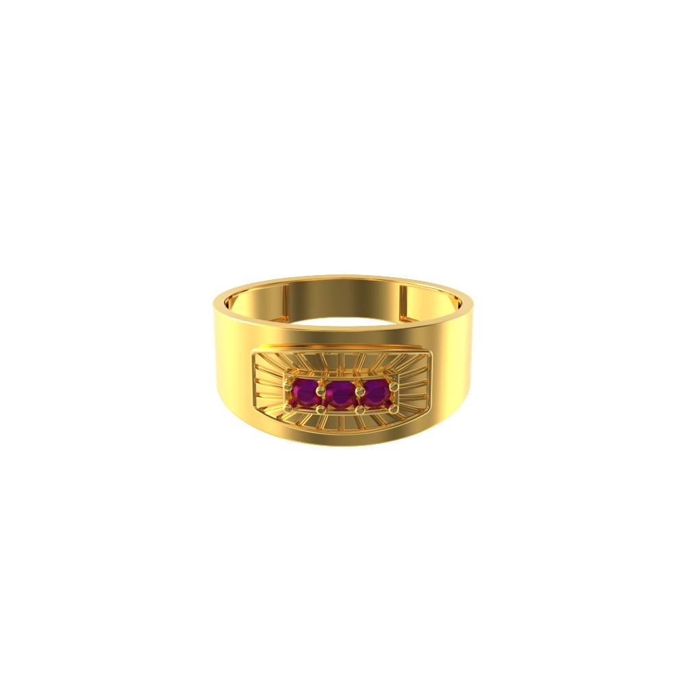 Pleasing-Rectangle-Gold-Rings