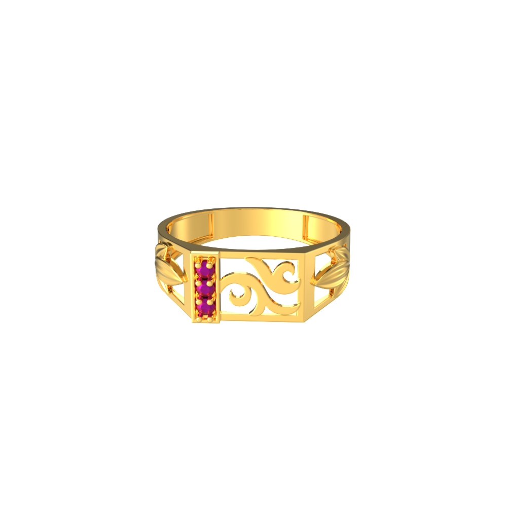 Pleasurable-Curvy-Design-Gold-Ring