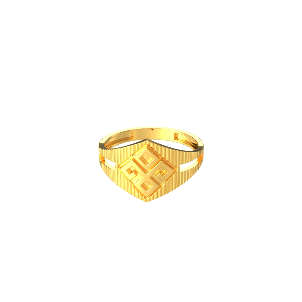 Traditional-Diamond-shaped-Gold-Ring