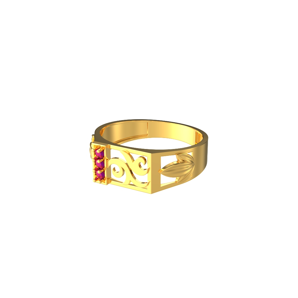 Trending-Pleasurable-Curvy-Design-Gold-Ring