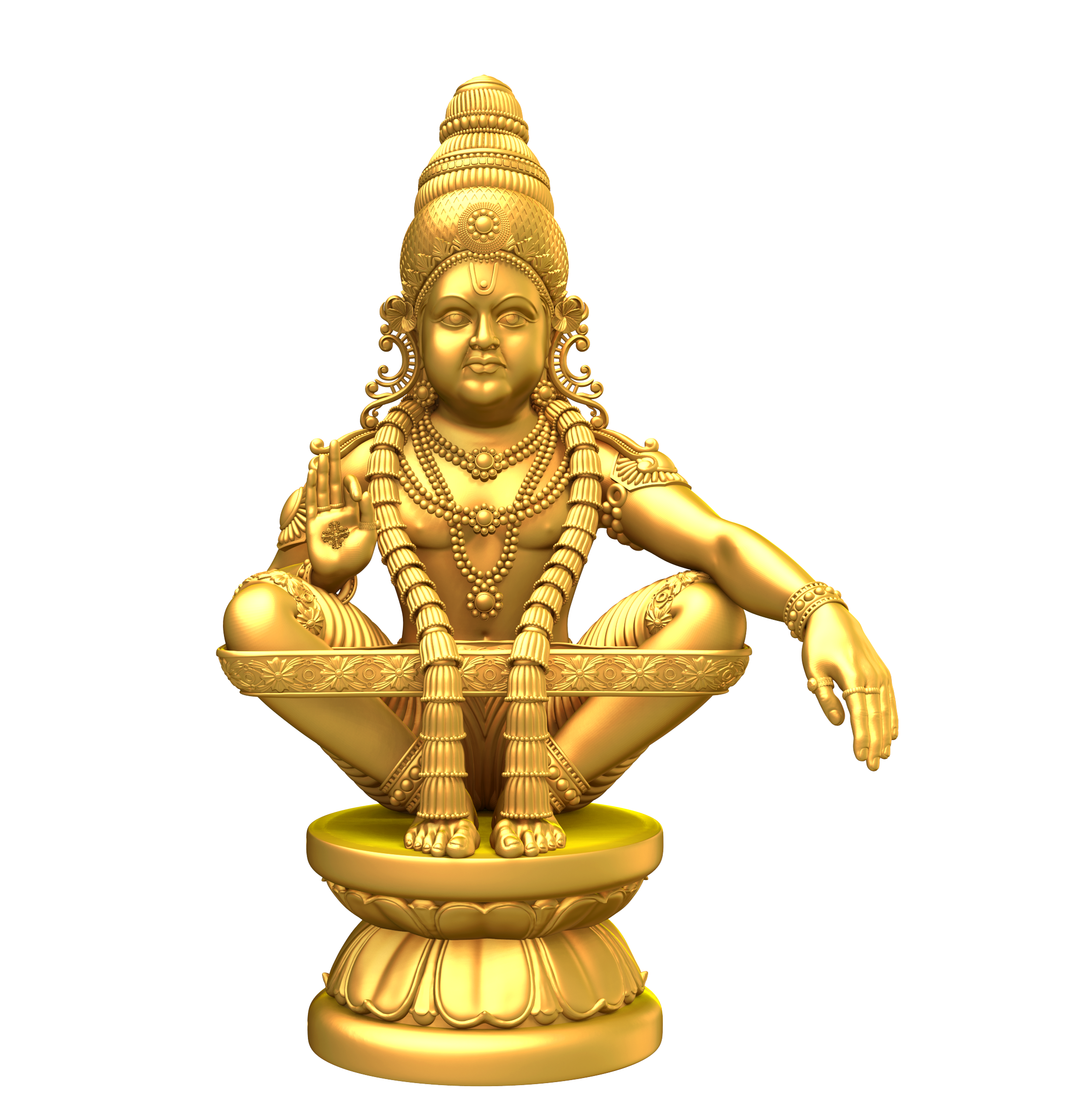Ayyappan-gold-statue