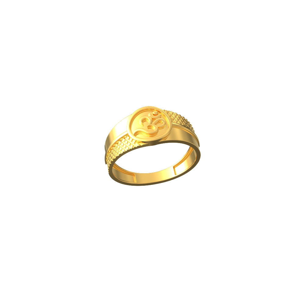 Om Engraved Men's Ring-y