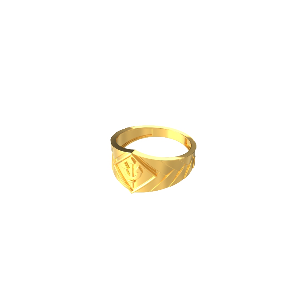 Vel Spear Gold Men's Ring-r