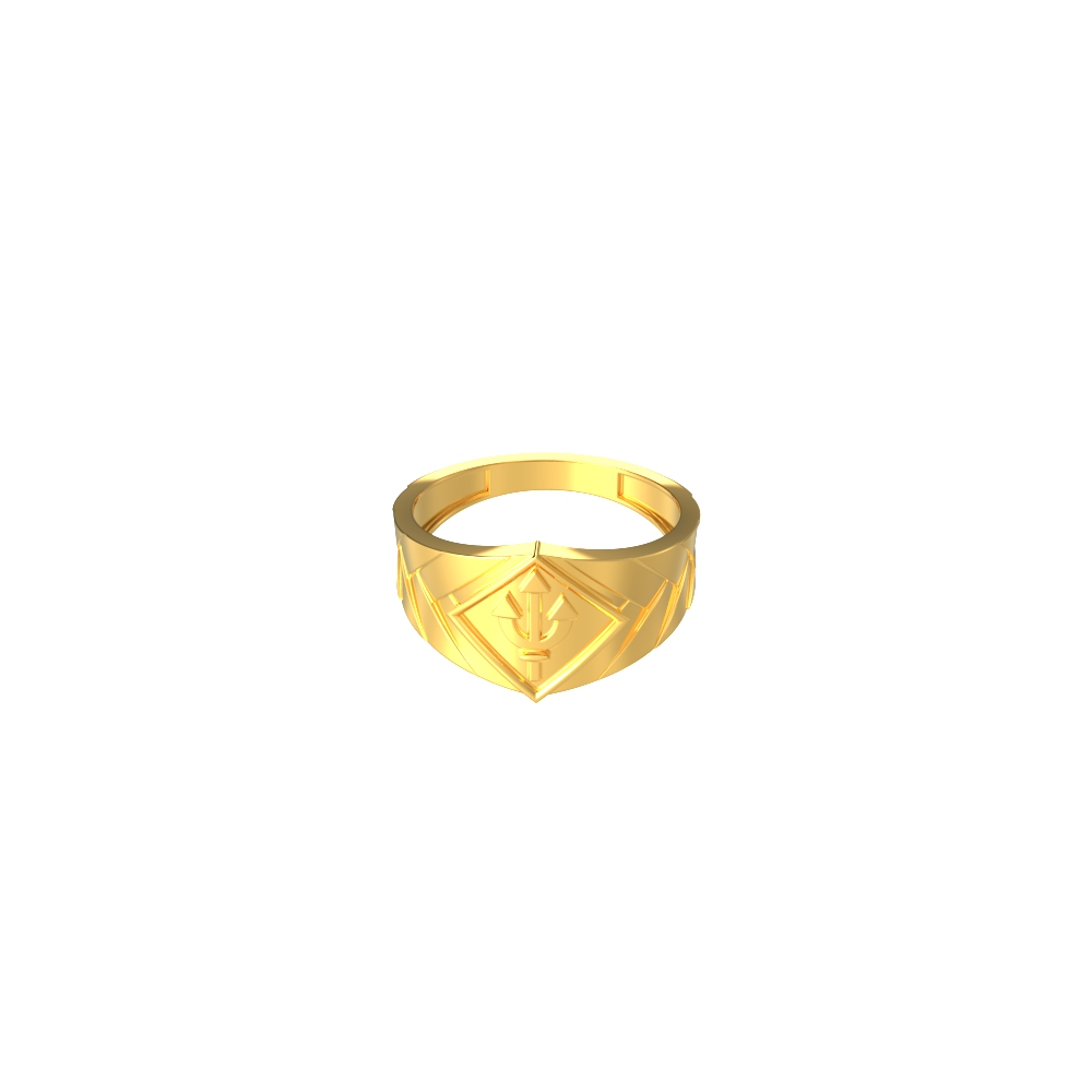 Vel Spear Gold Men's Ring